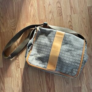 Coach Signature Canvas Leather Diaper/Messenger Bag